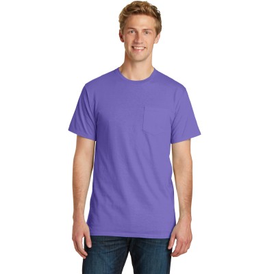Port & Co PC099P Beach Wash Garment-Dyed Pocket Tee