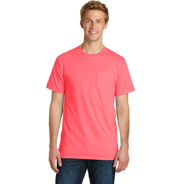 PC099P Port & Co Neon Coral