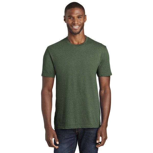 PC455 Port & Co Forest Green Heather