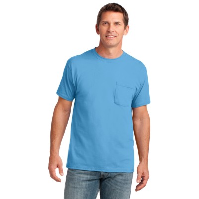 Port & Co PC54P Core Cotton Pocket Tee