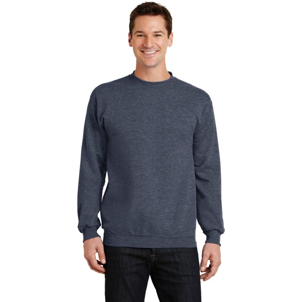 PC78 Port & Co Heather Navy
