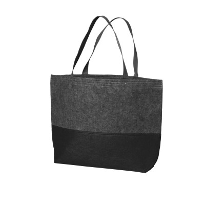 Port Authority BG402L Black/ Felt Charcoal