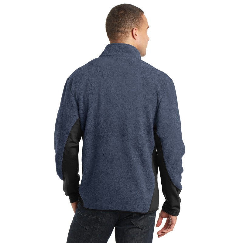 Port Authority F227 Navy Heather/ Black