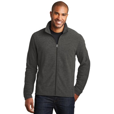 Port Authority F235 Black Charcoal Heather