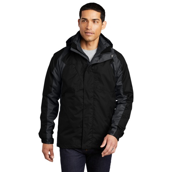 J310 Port Authority Black/ Ink Grey