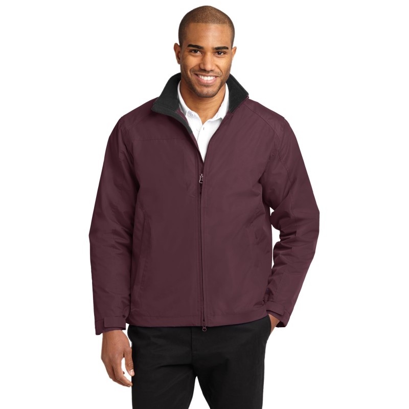 Port Authority J354 Maroon/ True Black