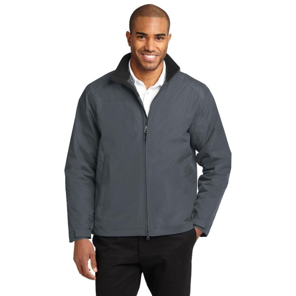 J354 Port Authority Steel Grey/ True Black