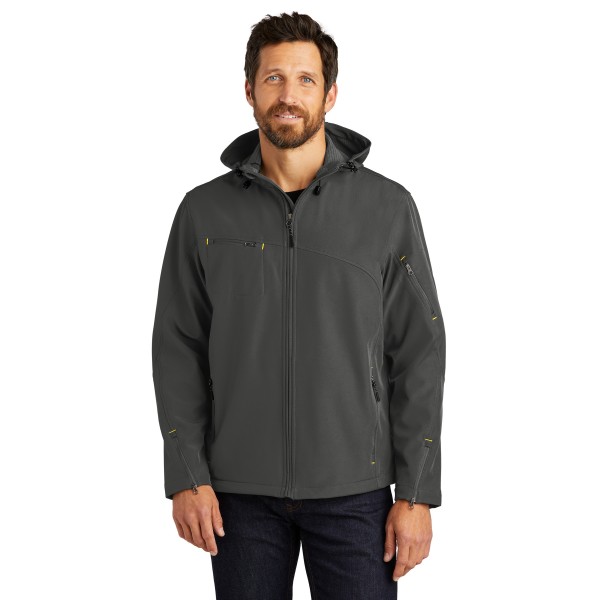 J706 Port Authority Charcoal/ Lemon Yellow