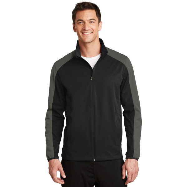 J718 Port Authority Deep Black/ Grey Steel