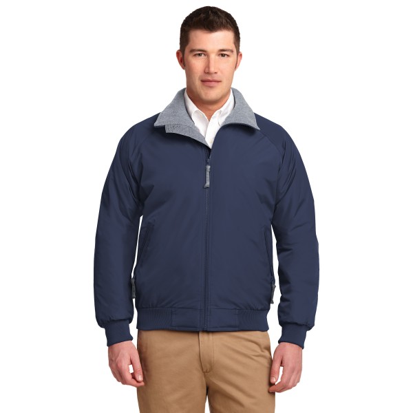 J754 Port Authority True Navy/ Grey Heather