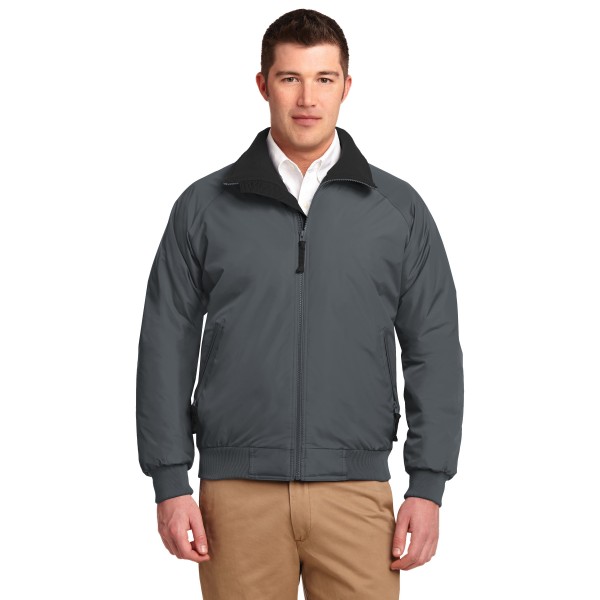 J754 Port Authority Steel Grey/ True Black