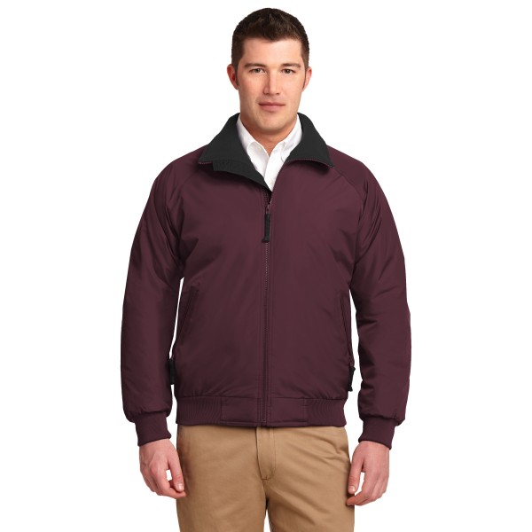 J754 Port Authority Maroon/ True Black