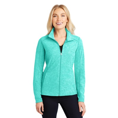 Port Authority L235 Women's Heather Microfleece Full-Zip Jacket