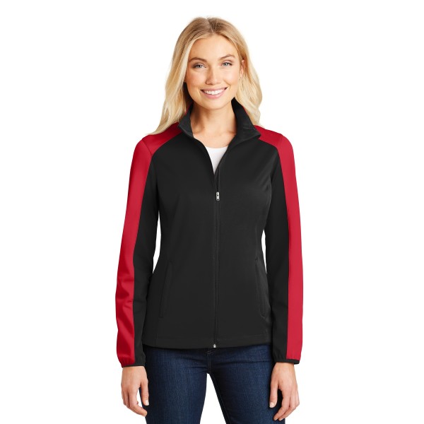 L718 Port Authority Deep Black/ Rich Red