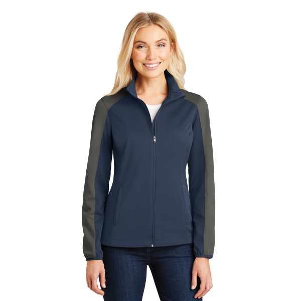 L718 Port Authority Dress Blue Navy/ Grey Steel