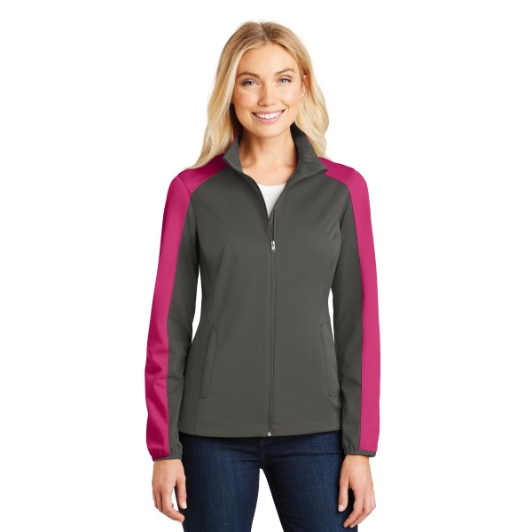 L718 Port Authority Grey Steel/ Pink Azalea