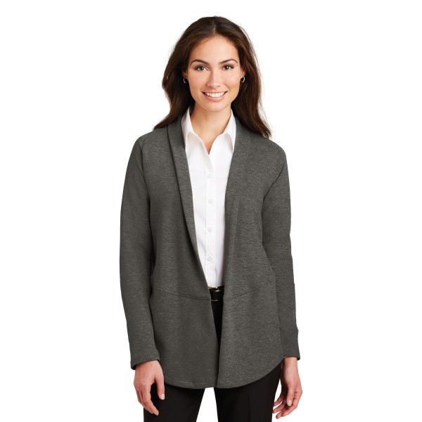L807 Port Authority Charcoal Heather/ Medium Heather Grey