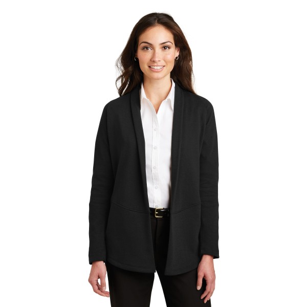 L807 Port Authority Deep Black/ Charcoal Heather