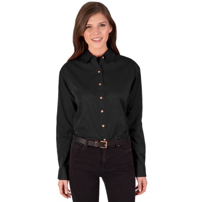 Blue Generation BG6217 Women's Scotchgard Twill L/S Shirt