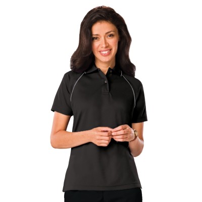 Blue Generation BG6220 Women's Wicking Contrast Piping Polo