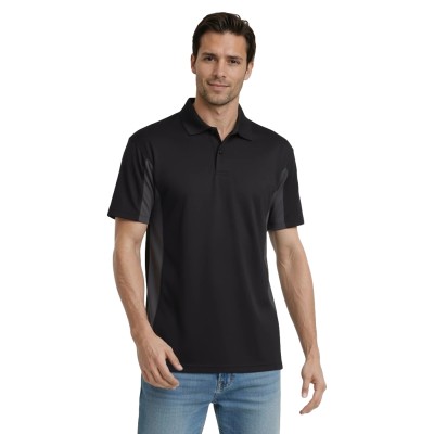 Blue Generation BG7226 Men's Snag Resist Colorblock Polo