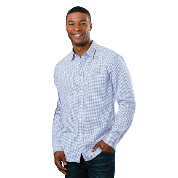 BG7269 Blue Generation Gingham Light Blue