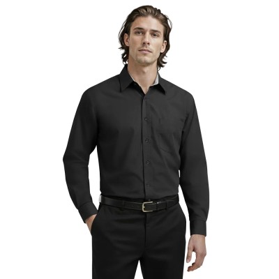 Blue Generation BG8330 Men's L/S Fine Line Twill Shirt