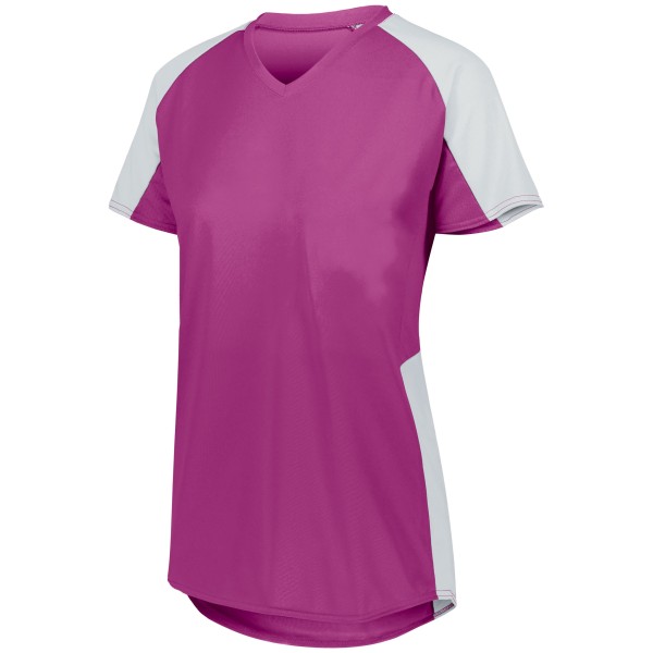 1523 Augusta Sportswear POWER PINK/WHITE