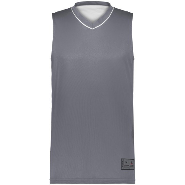 153 Augusta Sportswear GRAPHITE/WHITE