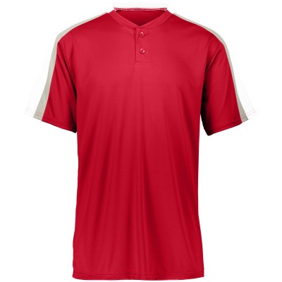Augusta Sportswear 1557 RED/WHITE/SILVER GREY