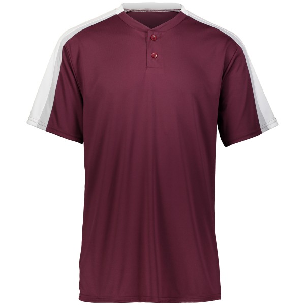 1558 Augusta Sportswear MAROON/WHITE/SILVER GREY