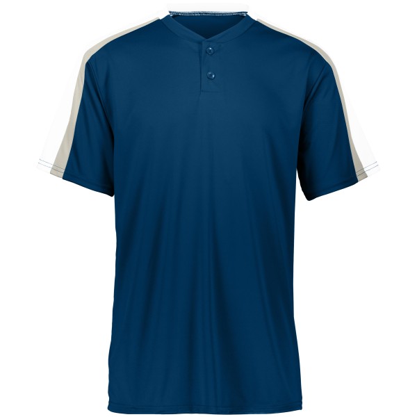 1558 Augusta Sportswear NAVY/WHITE/SILVER GREY
