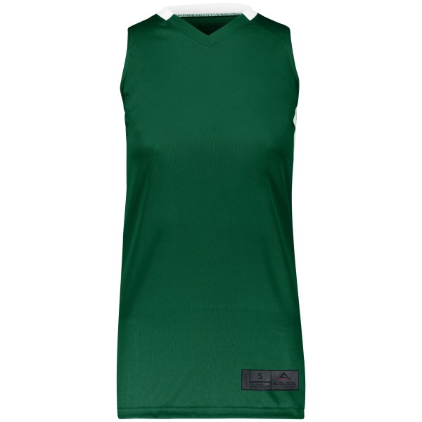 1732 Augusta Sportswear DARK GREEN/WHITE