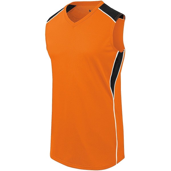 312162 Augusta Sportswear Orange/Black/White