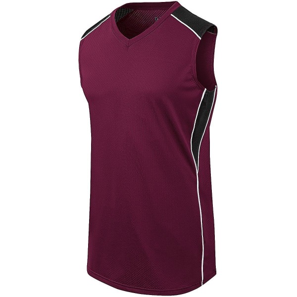 312162 Augusta Sportswear Maroon/Black/White