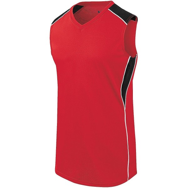 312162 Augusta Sportswear SCARLET/BLACK/WHITE