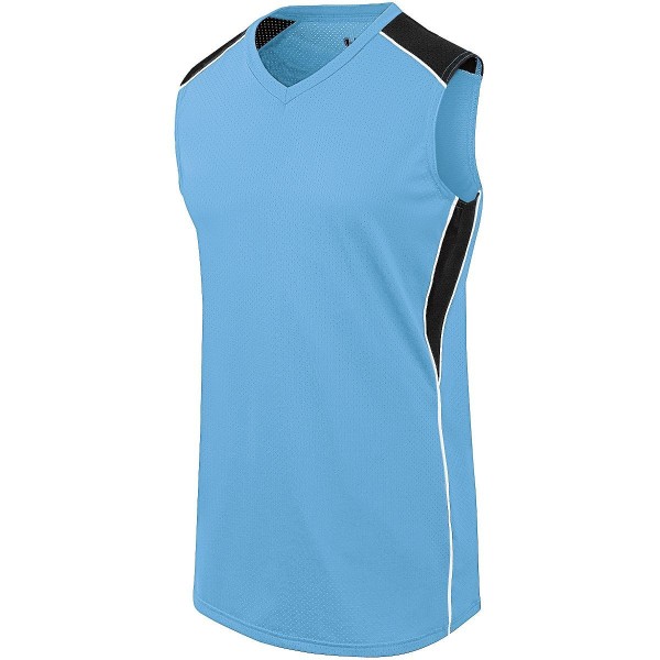 312163 Augusta Sportswear COLUMBIA BLUE/BLACK/WHITE