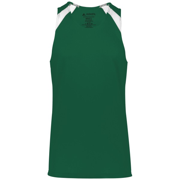 343 Augusta Sportswear DARK GREEN/WHITE
