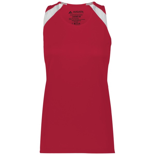 348 Augusta Sportswear SCARLET/WHITE