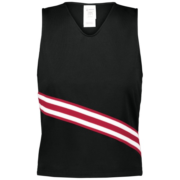6924 Augusta Sportswear BLACK/SCARLET/WHITE