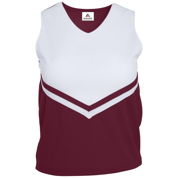 9111 Augusta Sportswear MAROON/WHITE/WHITE