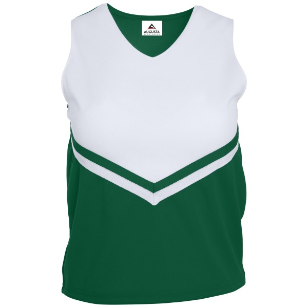 9111 Augusta Sportswear DARK GREEN/WHITE/WHITE