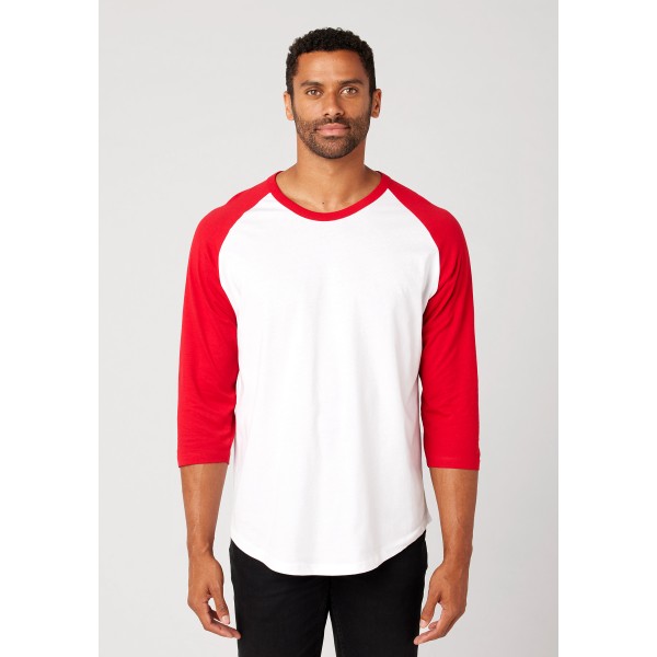 MC1190 Cotton Heritage WHITE/RED