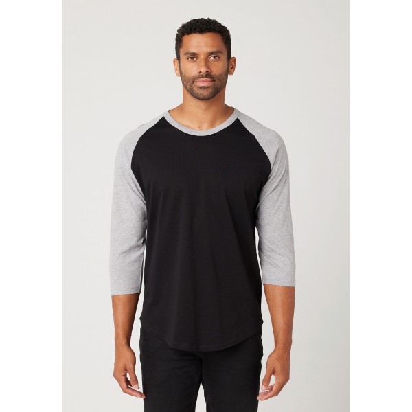 MC1190 Cotton Heritage BLACK/ATHLETIC HEATHER
