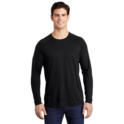 Sport-Tek ST400LS PosiCharge Long Sleeve Tri-Blend Wicking Raglan Tee
