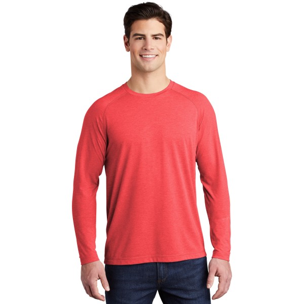 ST400LS Sport-Tek True Red Heather