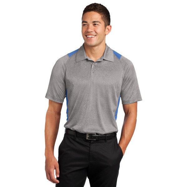 ST665 Sport-Tek Vintage Heather/ Carolina Blue