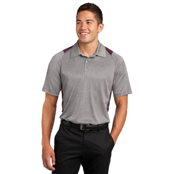 ST665 Sport-Tek Vintage Heather/ Maroon