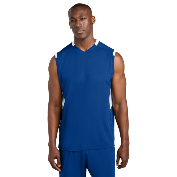 ST441 Sport-Tek True Royal/ White