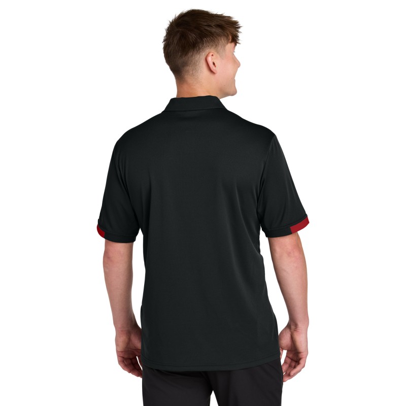 Sport-Tek ST444 Black/ Deep Red